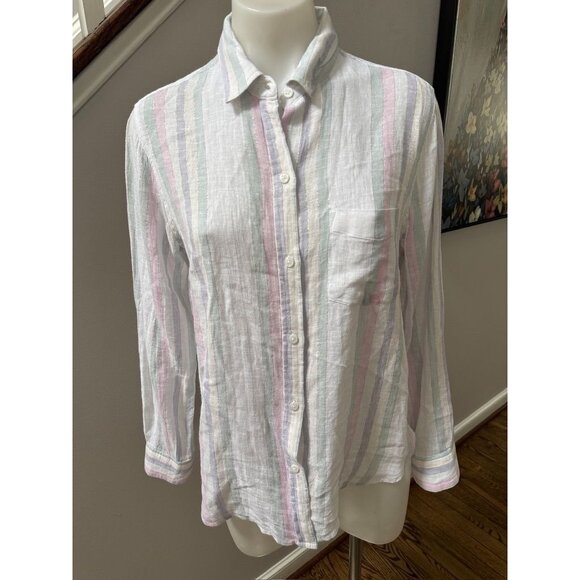 NWOT Rails Charli stripe button down small - Picture 1 of 6
